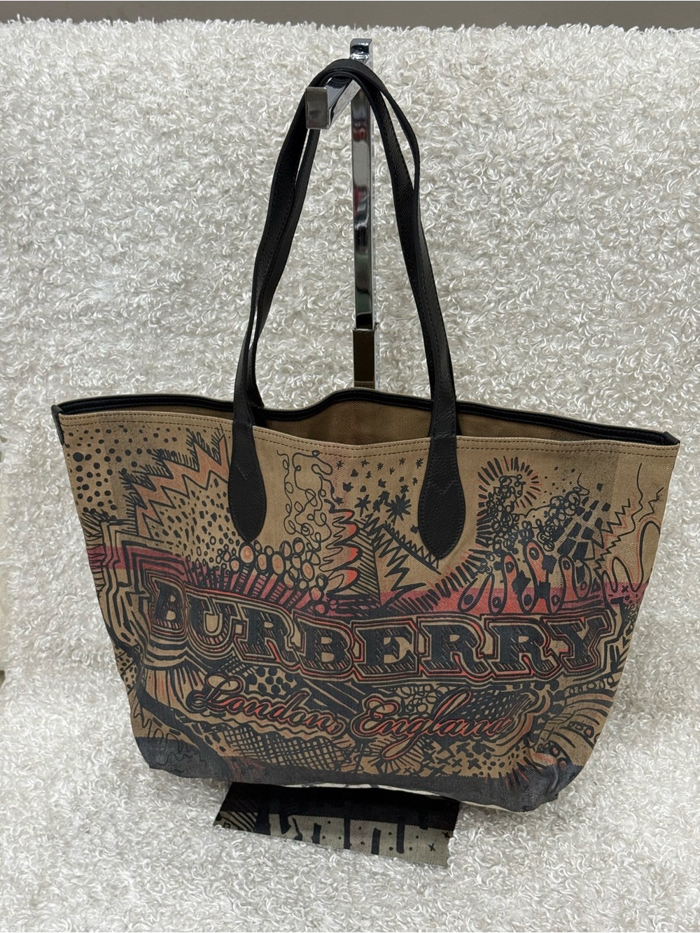 Burberry Doodle Reversible Canvas Tote